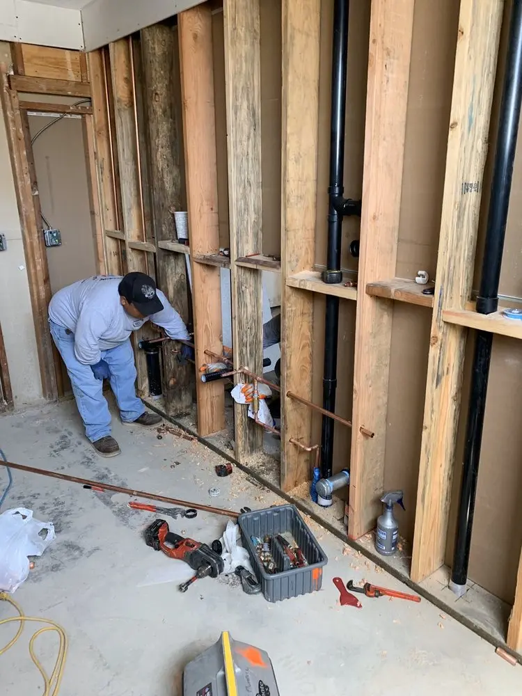 Commercial rough-in plumbing for Gas Line Repair in Valley View Acres